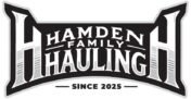 Hamden Family Hauling logo – dump truck and paving company